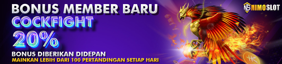 BONUS SABUNG AYAM 20%